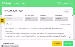 GIF showing how to export to PowerPoint from Pitcherific